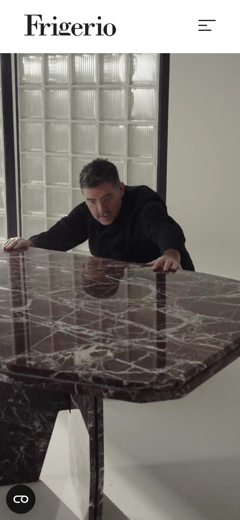 Home del sito web Frigerio Salotti in versione responsive