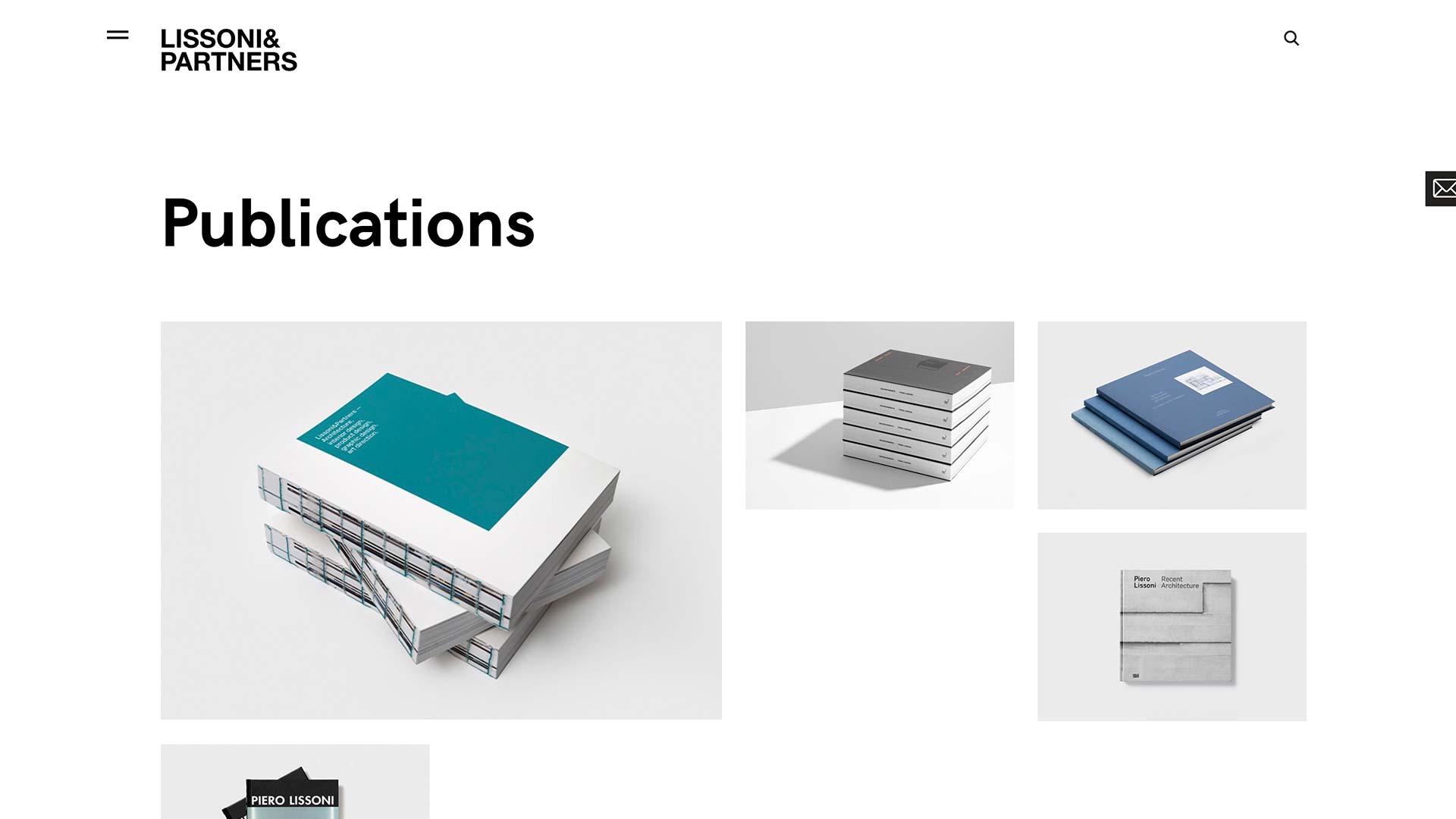 Pubblicazioni del sito web Lissoni & Partners